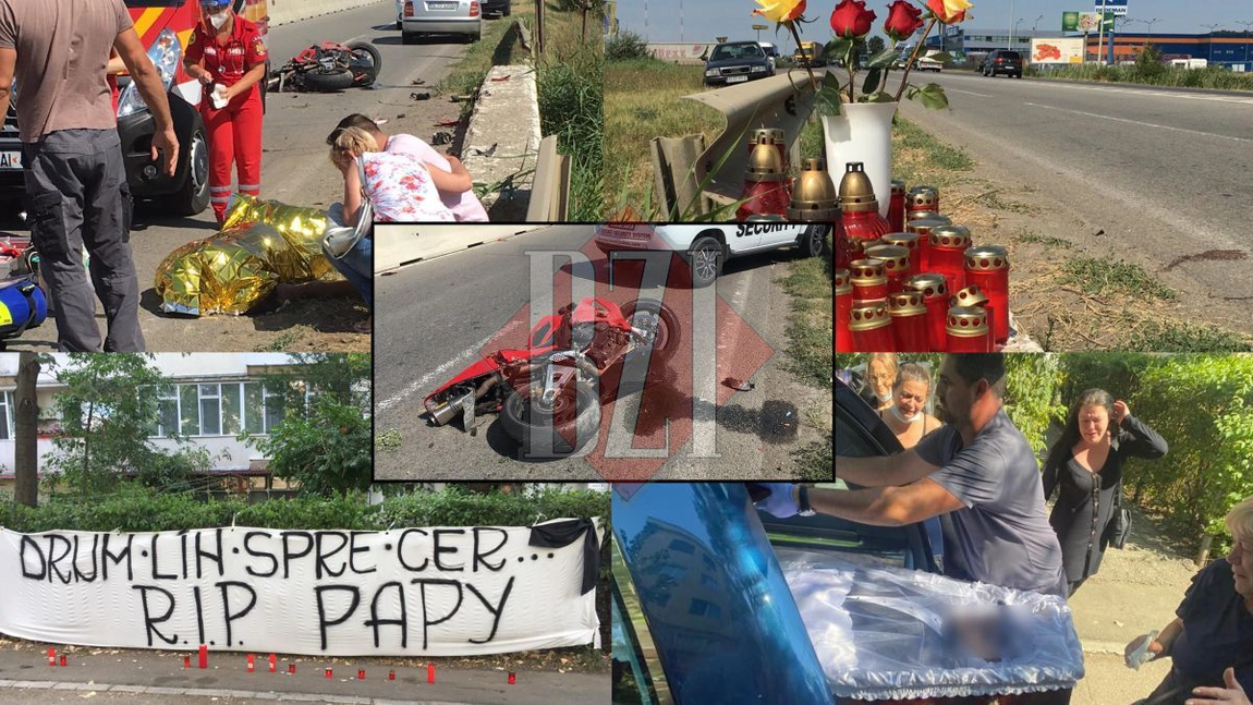 Nu a avut nicio șansă! Tânărul motociclist Papy a murit pe loc, în urma impactului extrem de violent. Până și medicii care i-au examinat trupul au strâns din dinți când au văzut cum arată - FOTO