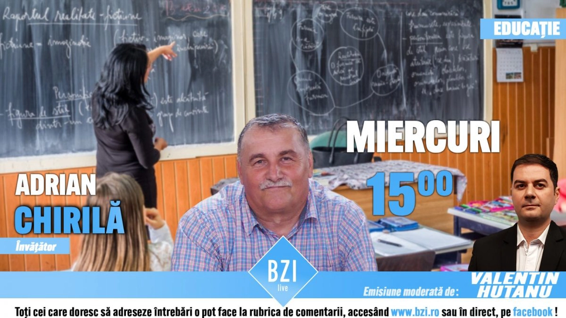 LIVE VIDEO - EXCLUSIV! Ediţie BZI LIVE de colecție! Povestea emoționantă a învățătorului Adrian Chirilă, dintr-o comună din județul Iași! Alături de soția sa, Maria, cei doi sunt de peste patru decenii adevăraţii 