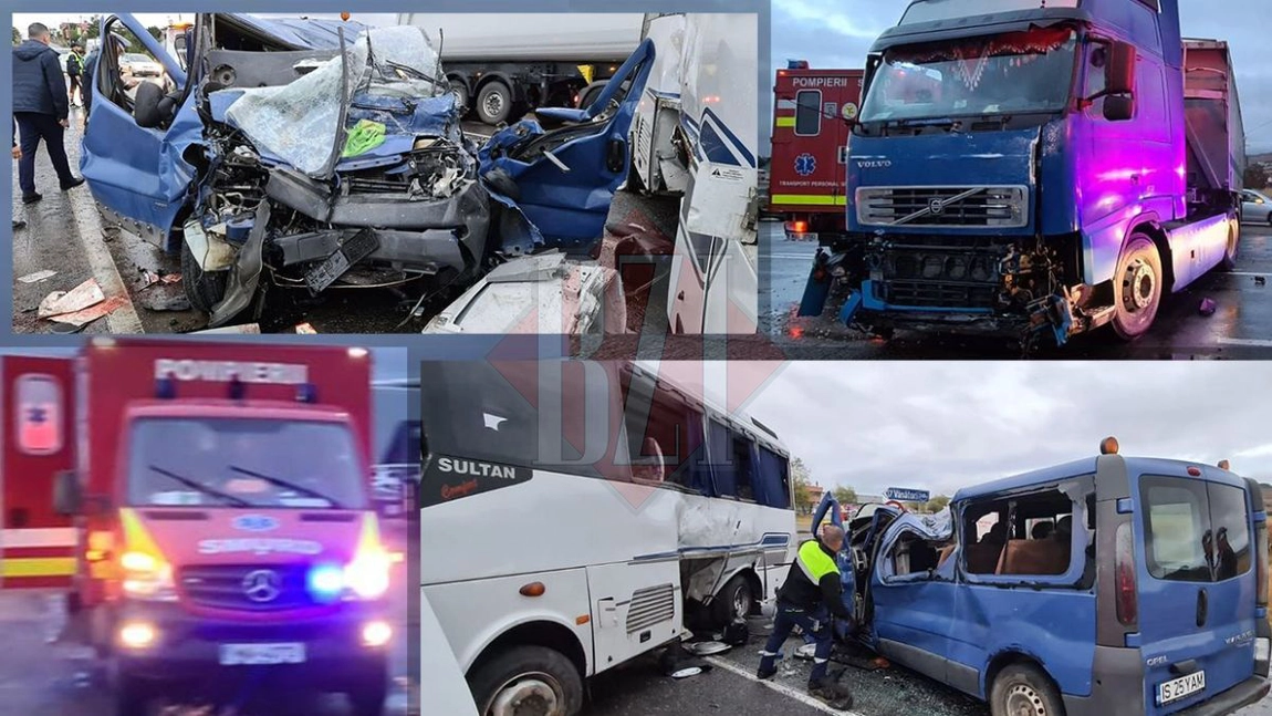 Detaliile care îți dau fiori! O manevră greșită a unui șofer de TIR a omorât trei oameni la Iași! Putea avea loc un adevărat carnagiu pe 