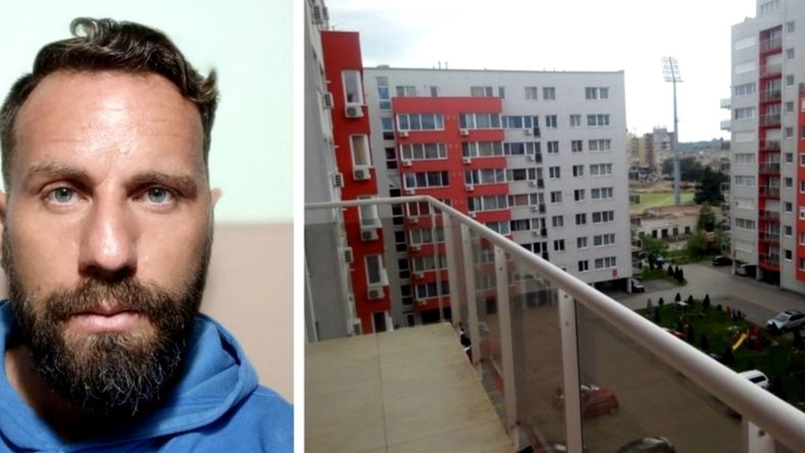 Adrian Muşat, fost fotbalist la Gloria Arad, s-a aruncat de la etajul șapte