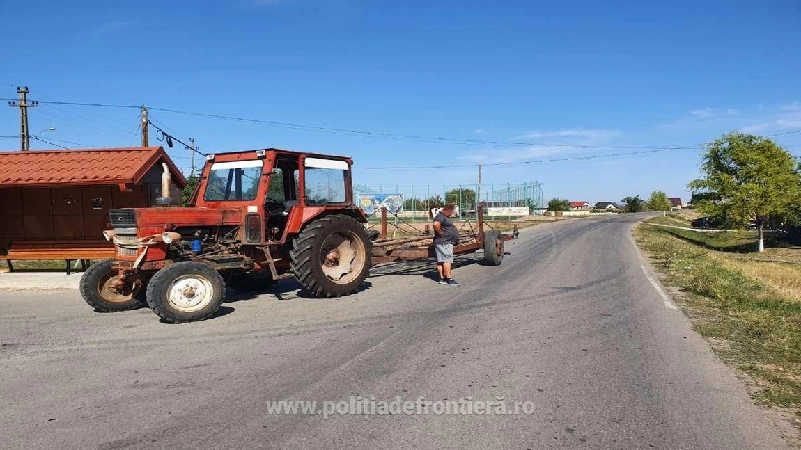 Utilaj agricol New Holland în valoare de 20 mii euro furat din Belgia, descoperit de polițiștii de frontieră ieșeni