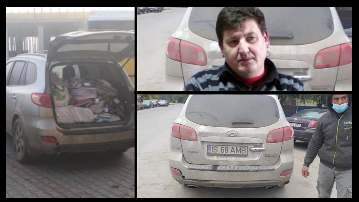 Imagini în exclusivitate cu fiul fostului primar în timp ce încărca în propria mașină documente furate din primărie. Actele vizează afaceri de familie derulate în timpul mandatului
