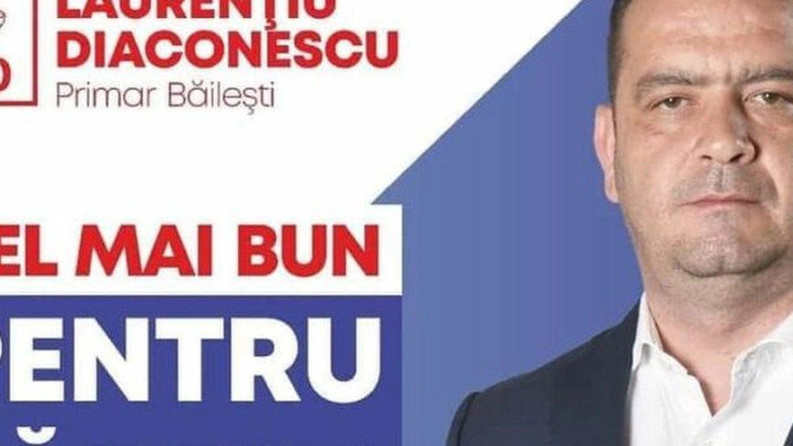 Un politician din PSD, condamnat la închisoare pentru trafic de droguri. Laurențiu Alin Diaconescu a candidat la Primăria  Băilești