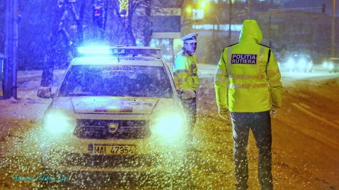 Ninge la Iași! Iată recomandările date șoferilor de Poliția Rutieră Iași. Cum se circulă pe principalele drumuri naționale din Moldova - VIDEO
