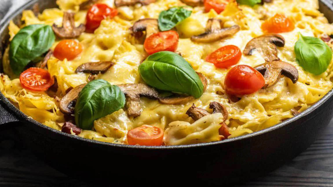 Budincă de paste cu legume la cuptor. Cum se face rețeta aceasta