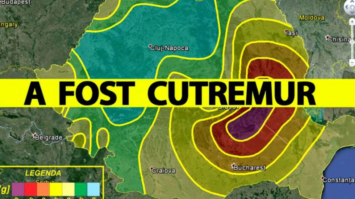 Cutremur în România. Unde s-a produs şi ce magnitudine a avut seismul