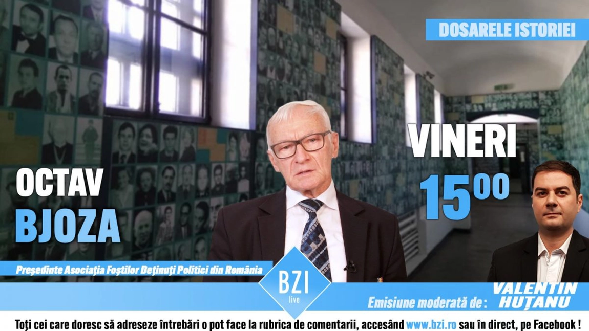 LIVE VIDEO - TOP EXCLUSIV BZI LIVE! Dialog special, rememorări şi mărturisiri alături de ieşeanul Octav Bjoza, preşedintele Asociaţiei Foştilor Deţinuţi Politici din România - FOTO