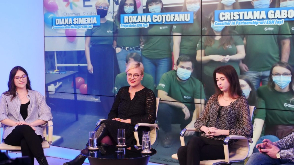 Reprezentanții Erasmus Student Network au discutat despre experiența de viață și culturală pentru studenții străini, misiunea organizației internaționale de studenți non-profit, dar și despre auto-dezvoltare, în Studioul BZI LIVE - FOTO/ VIDEO