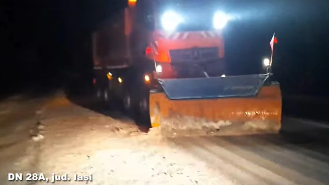 Viscol și ger în Moldova. Cum se circulă pe drumurile naționale - VIDEO