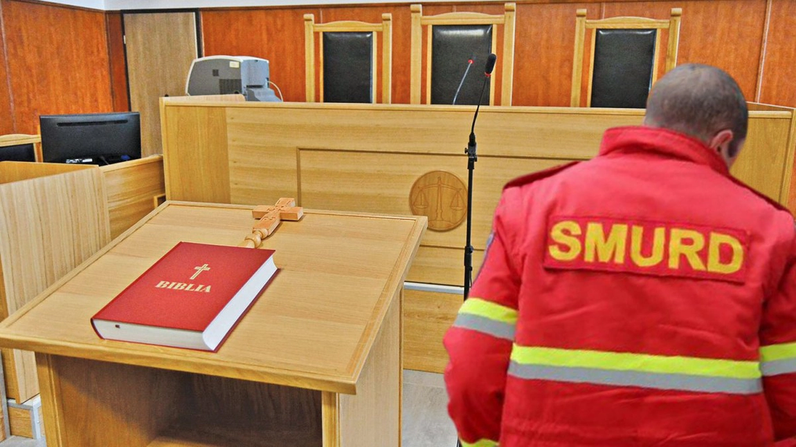 Un polițist a fost condamnat pentru că s-a apărat de un individ care venise să-l lovească în cap cu toporul! A făcut preinfarct în sala de judecată după ce a aflat sentința! Agentul dă vina pe magistrați pentru necazurile prin care trece! (Exclusiv)