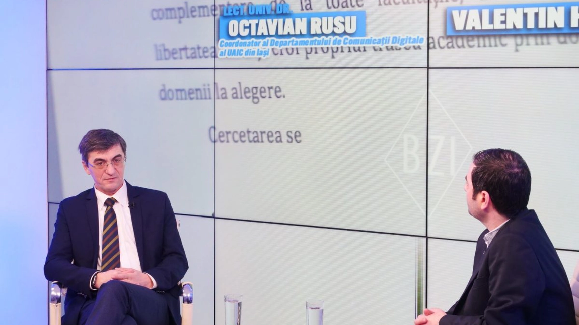 Un reprezentant UAIC Iași a dialogat despre istoricul serviciilor IT&C în universitate, evoluția rețelei de comunicații, autentificare, autorizare, dar și despre componentele importante ale politicii de securitate, în Studioul BZI LIVE - FOTO/ VIDEO
