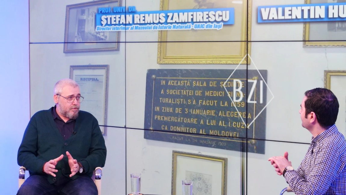Directorul interimar al Muzeului de Științe ale Naturii Iași a dialogat despre speciile de amfibieni și reptile din fauna României, muzeografii instituției, activitatea pe care a desfășurat-o la muzeu, dar și despre viziunea universitarului, în Studioul BZI LIVE - FOTO/ VIDEO