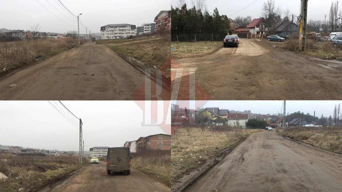 Bogații din zona de lux a Iașului trăiesc ca ultimii sărăntoci! În fiecare dimineață trebuie să se echipeze cu cizme de cauciuc. Degeaba au mașini de sute de mii de euro - FOTO