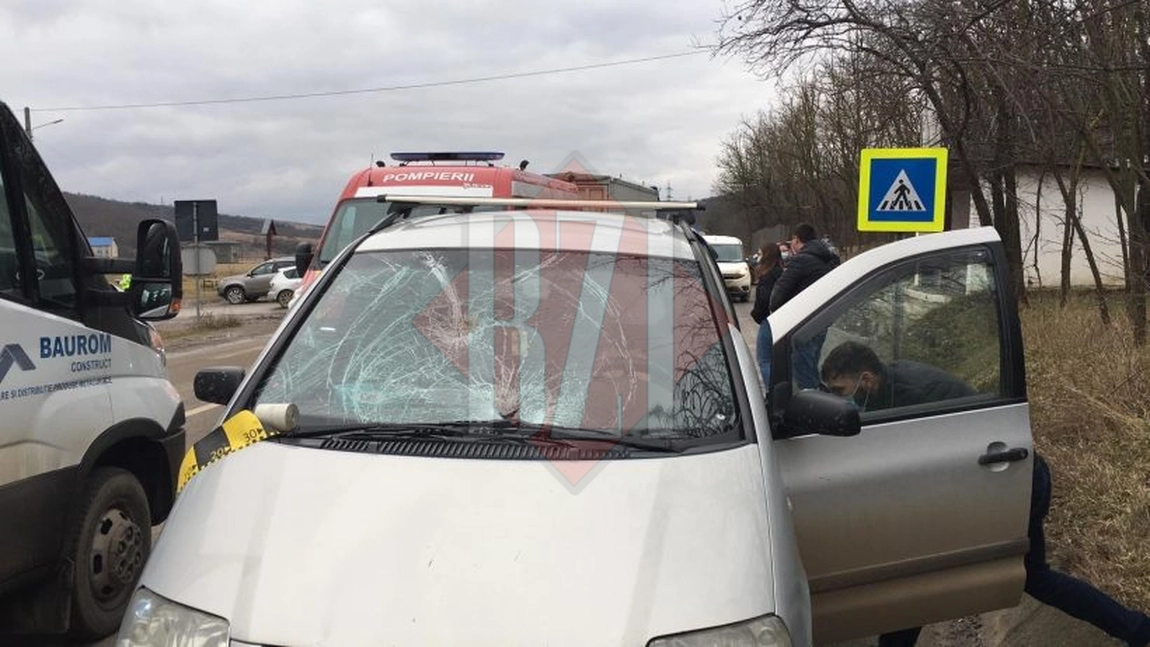 O femeie a fost acroşată de un autoturism pe trecerea de pietoni - EXCLUSIV, UPDATE