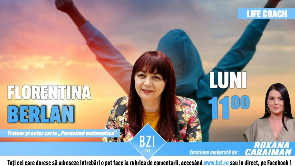 LIVE VIDEO - Matematica poate fi înțeleasă prin metode eficiente și plăcute. Florentina Berlan, autoarea cărții 