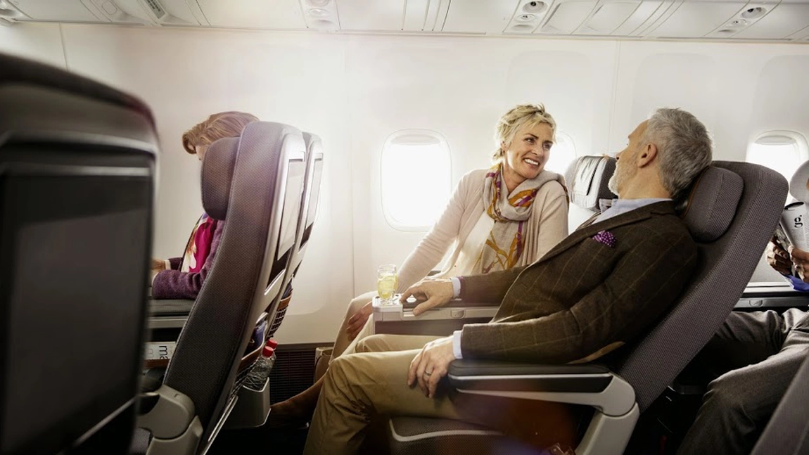 Scaunele “premium economy” vor fi cele mai căutate locuri din avioane în 2021