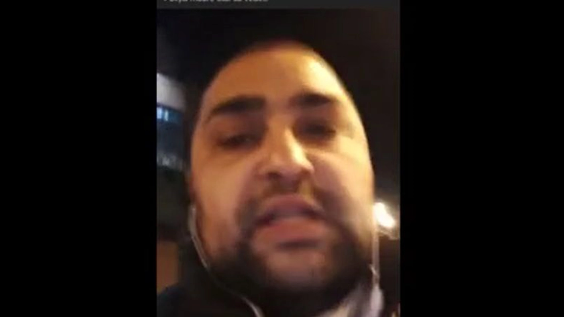 Un poliţist a fost înjunghiat de un interlop chiar în curtea secţiei de poliţie! Momentul a fost transmis LIVE - VIDEO