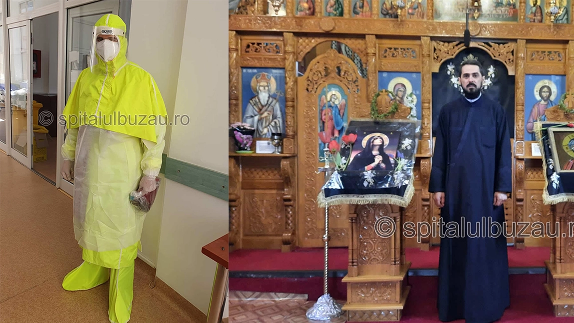 Mărturisirea despre COVID-19 a unui preot care lucrează în Terapia Intensivă a unui spital: Fără exagerare putem spune că suntem pe front - FOTO, VIDEO