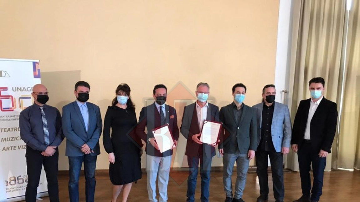 Conferință de presă cu ocazia semnării protocolului încheiat între Universitatea Națională de Arte ”George Enescu” și Opera Națională Română din Iași - LIVE VIDEO, FOT