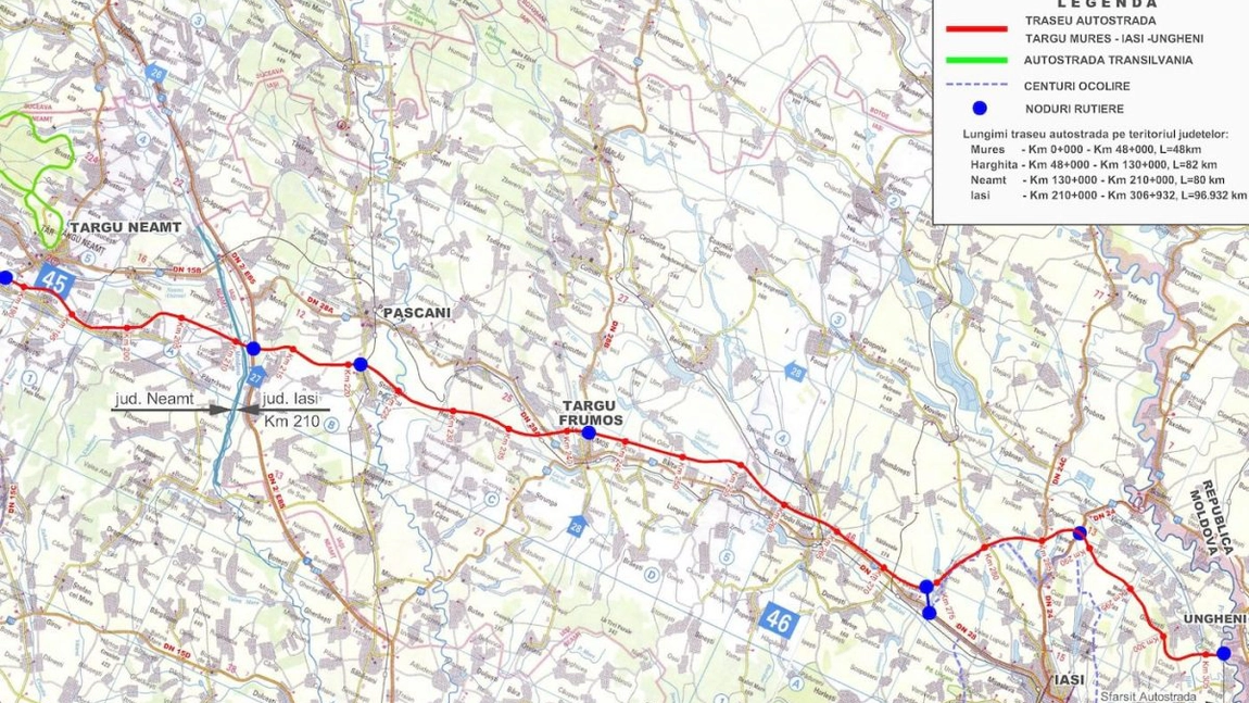 Contractul de proiectare completă pentru tronsonul Iași - Tg. Neamţ din autostrada A8 a fost semnat. Sectorul Leţcani - Târgu Frumos devine prioritar. Care este valoarea acestuia
