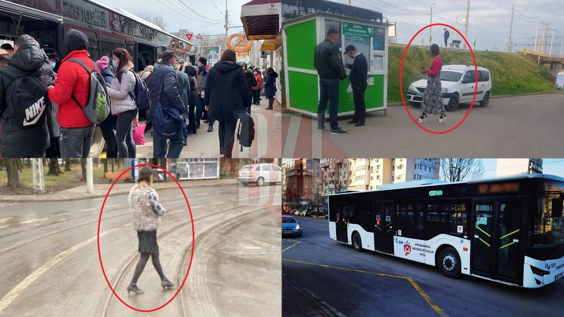 Fotografii incredibile! El este Bogdan, un șofer de la CTP Iași care poartă tocuri cui și rochii provocatoare. Călătorii își fac cruce când îl văd la volan: 