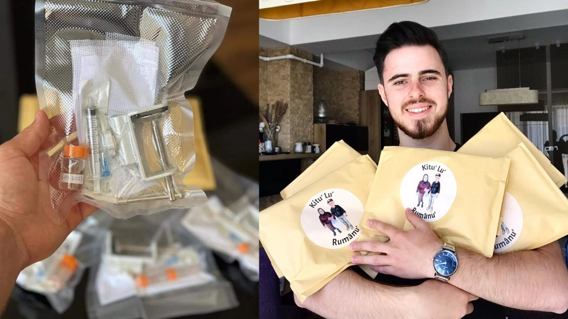 Un tânăr student îi învață pe ieșeni cum să facă brânza acasă. Invenția lui Bogdan, unică în România, se vinde și în străinătate. Totul a plecat de la un filmuleț postat pe TikTok - FOTO/VIDEO