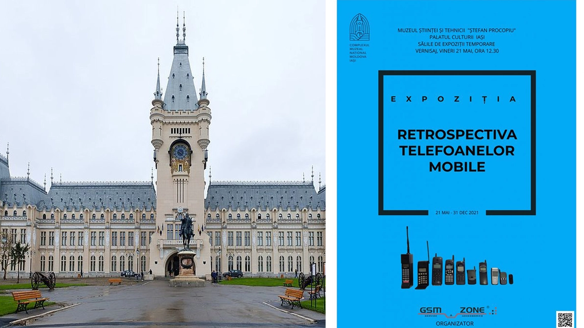 Expoziție, în premieră, la Iași! Cele mai cunoscute modele de telefoane mobile, etalate la Palatul Culturii - FOTO
