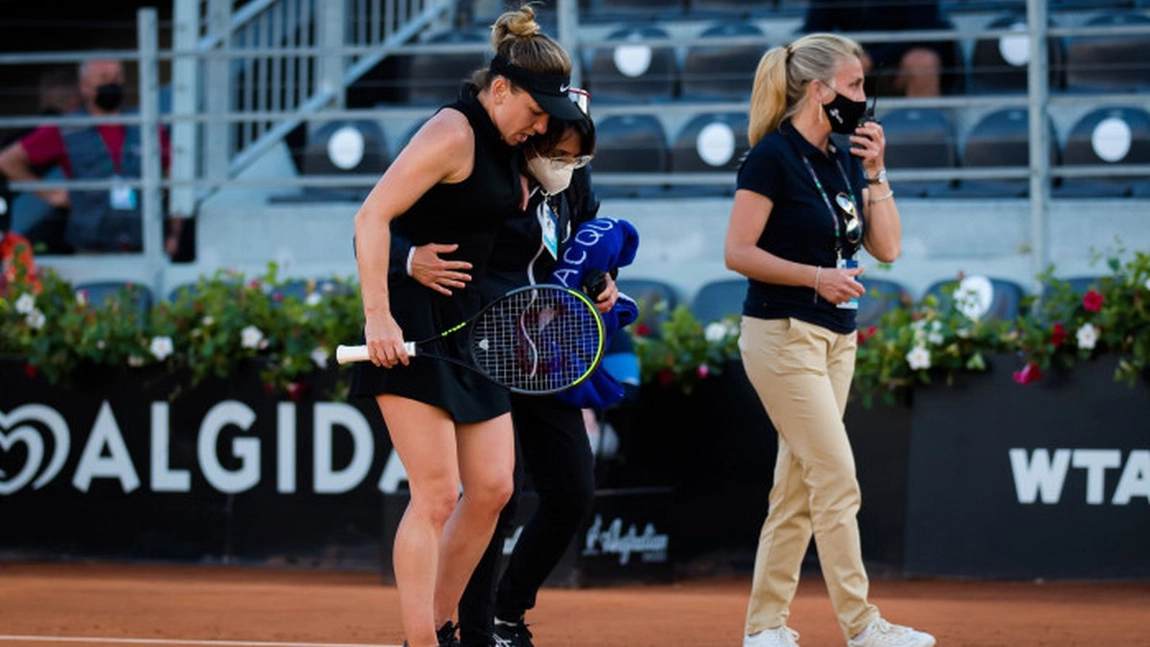 George Cosac, după accidentarea Simonei Halep. 
