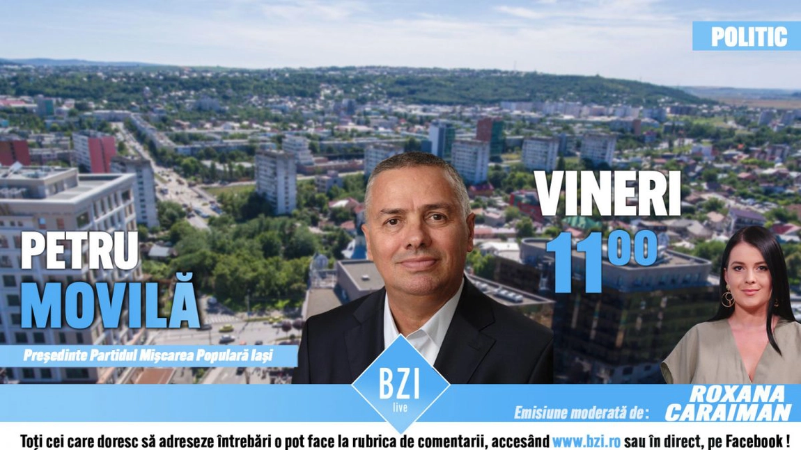 LIVE VIDEO - Discuție pe tema PNRR și parcuri industriale. Petru Movilă, președintele PMP Iași, revine la BZI LIVE - FOTO