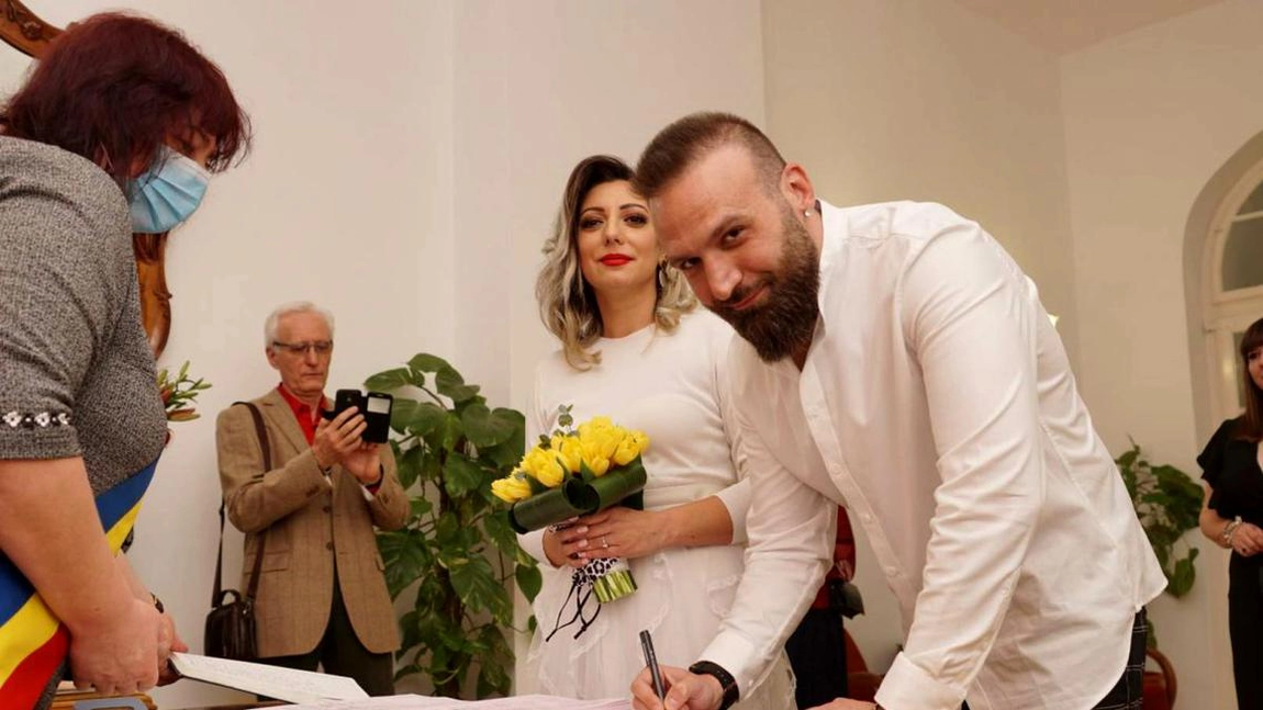Cortes și iubita sa, Roxana, s-au căsătorit în acest weekend