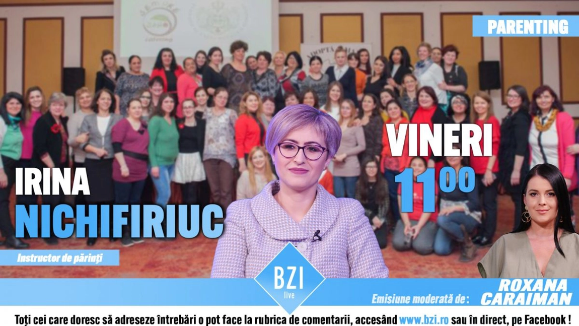 LIVE VIDEO - A fi părinte este un dar, o menire sau o meserie? Despre obsesia pregnantă de a fi părinte perfect vorbește Irina Nichifiriuc la BZI LIVE - FOTO