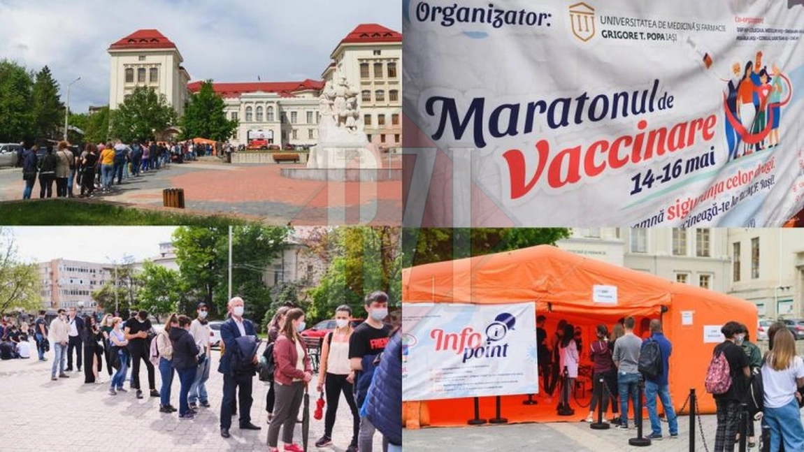 Maratonul de vaccinare la UMF Iași continuă: „Vă așteptăm la rapel!”