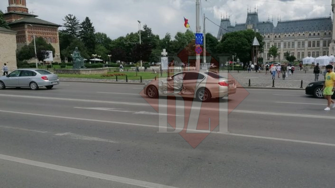 Accident rutier pe strada Anastasie Panu din Iași. Au fost implicate două mașini și s-au înregistrat 4 victime, dintre care doi copii - EXCLUSIV FOTO, VIDEO, UPDATE