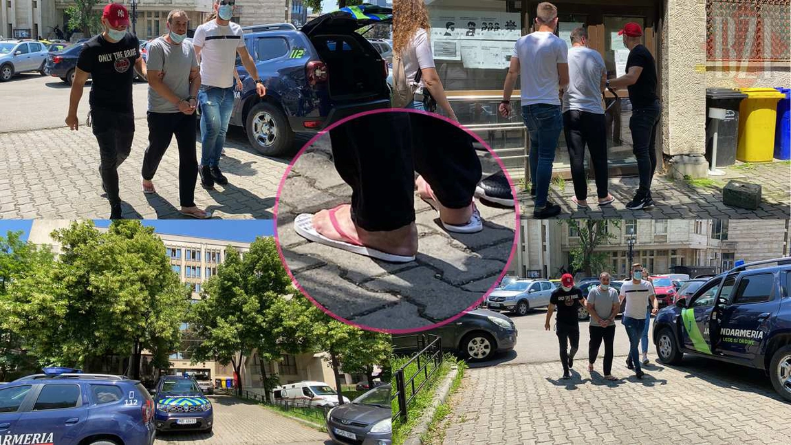 Cel mai fashion criminal din Iași! În șlapi roz, în fața judecătorilor. După ce a ieșit din pușcărie, a ținut-o într-o petrecere continuă. Zilele trecute a împins la 