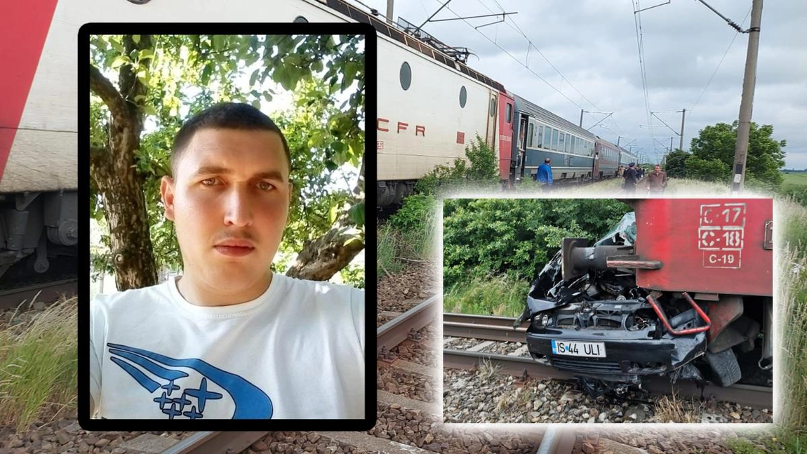 Sinucidere planificată până în cele mai mici detalii? El este tânărul care a murit zdrobit în mașina lovită de tren la Iași. Ar fi așteptat pe calea ferată venirea trenului (Exclusiv)