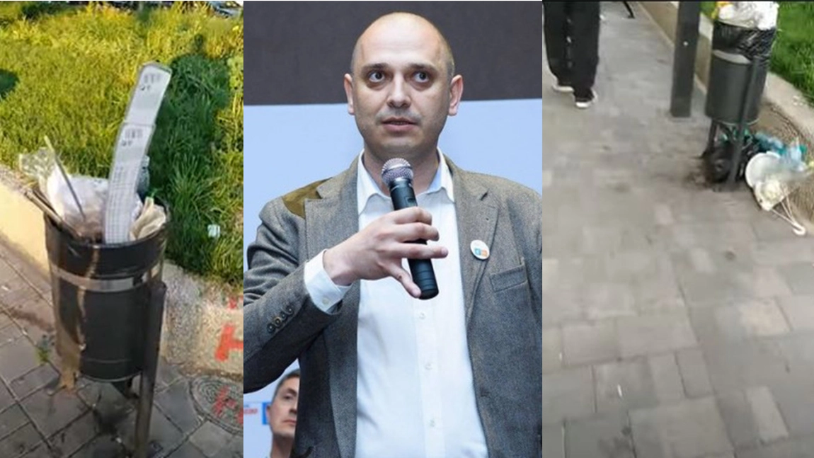 Primarul USR-ist de la Sectorul 2 îşi ceartă cetățenii că aruncă gunoaiele pe jos dar autorităţile nu îşi fac treaba! Toate coşurile de gunoi sunt pline - FOTO, VIDEO