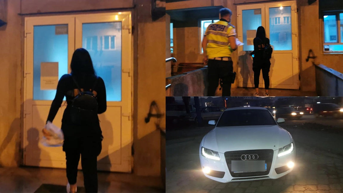 O brunetă care a petrecut cu mult alcool într-un club în weekend a terminat distracția la Poliția Rutieră. Gonea la volanul unui Audi A5 