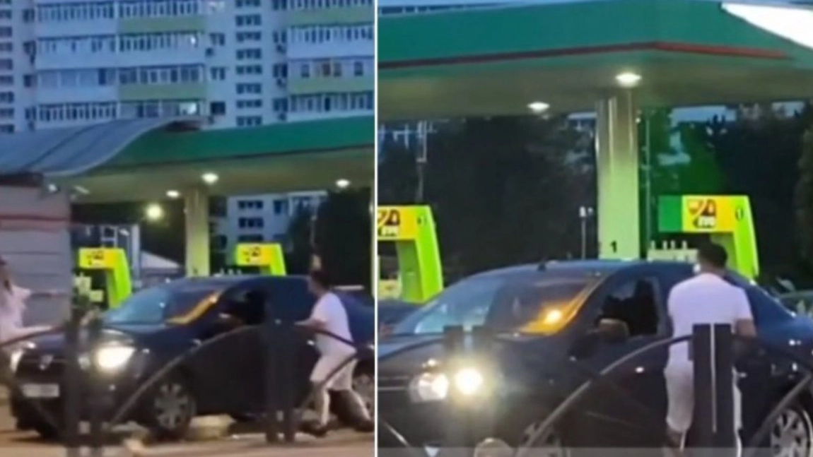 Agresorul din Bucureşti care a distrus o maşină cu o crosă de golf a fost reţinut - VIDEO