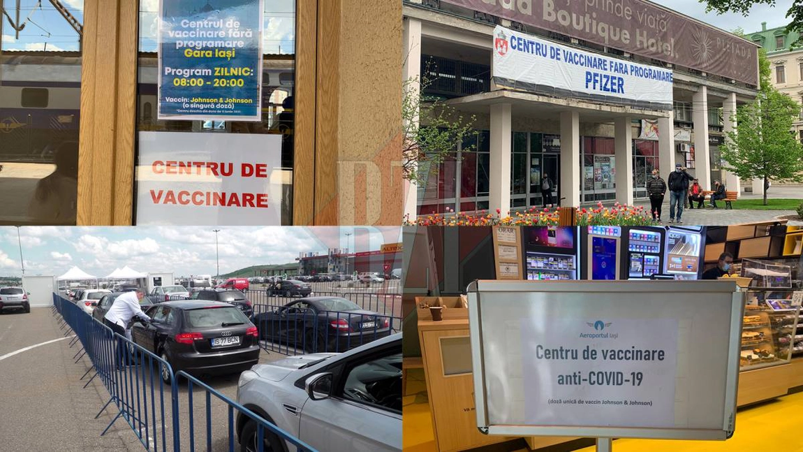 Programul de lucru al mai multor centre de vaccinare împotriva COVID-19 din municipiul Iași se modifică! Acestea vor funcționa 4 ore pe zi