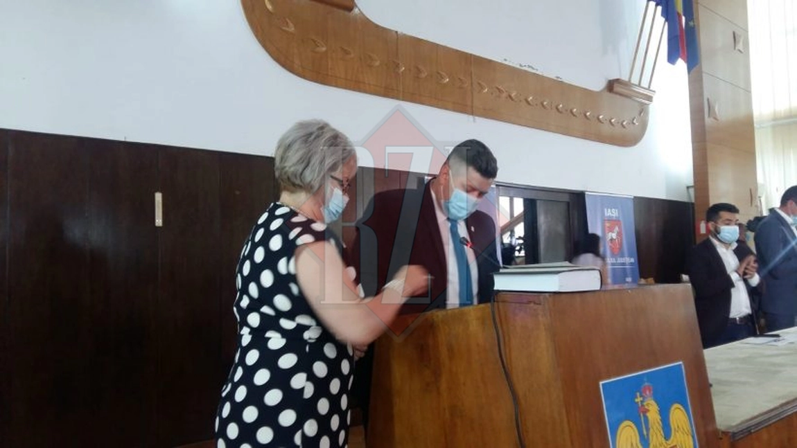 Un nou consilier județean a fost validat astăzi în plenul Consiliului Judeţean Iaşi