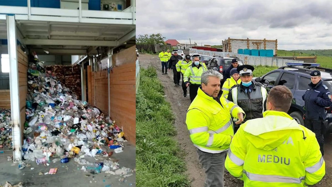 Garda de Mediu Iași a dat amenzi în valoare de 869.000 de lei în primul semestru din anul 2021! Au fost confiscate două vehicule care transportau deșeuri în mod ilegal!