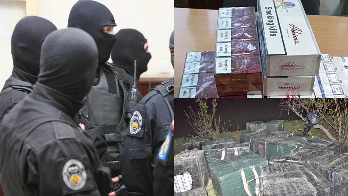 Doi ieșeni, prinși cu mii de pachete cu țigări de contrabandă, după o acțiune-fulger! Marfa era adusă de peste Prut. Unul dintre bărbați, lăsat fără lanseta cu care aducea tutunul la mal