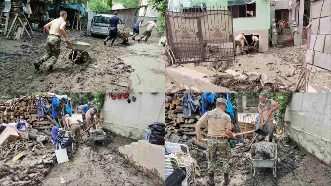 Armata intervine în mai multe zone afectate de inundaţiile devastatoare din România