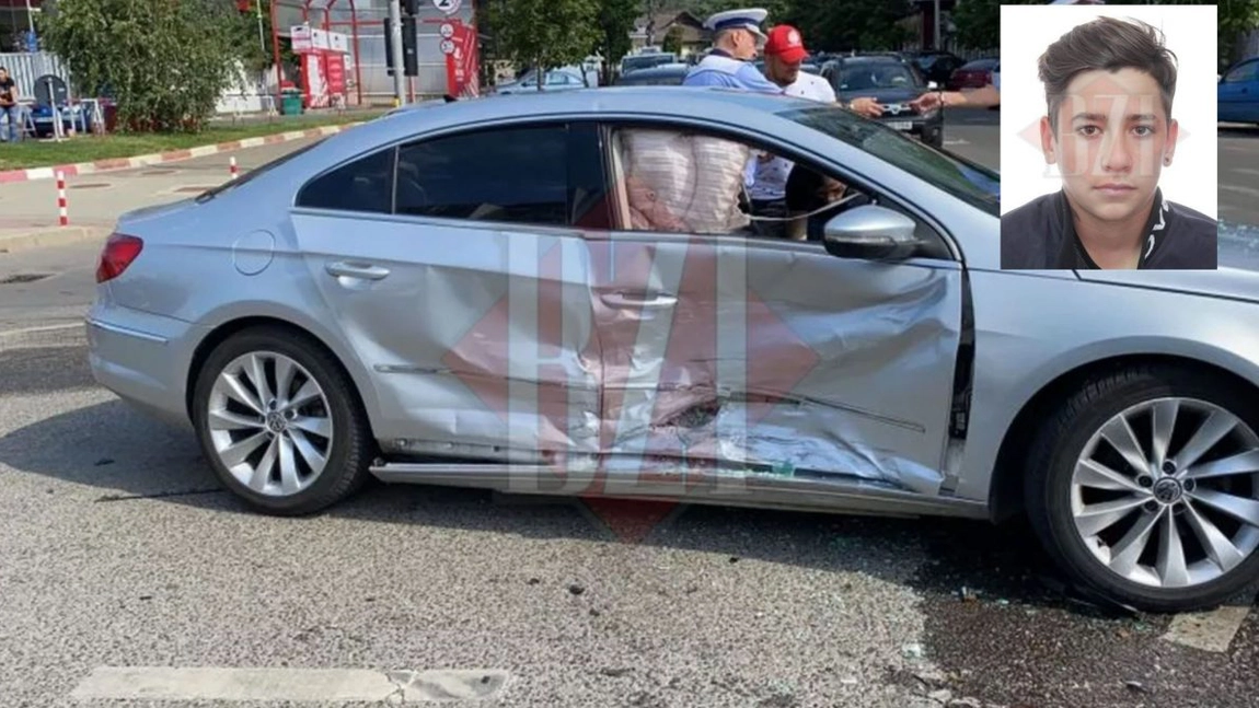 El este puştiul care a provocat accidentul din Păcurari şi acum e căutat de poliţie. Maşina pe care o conducea era furată dintr-un judeţ vecin, iar numele de înmatriculare furate din Paşcani - EXCLUSIV