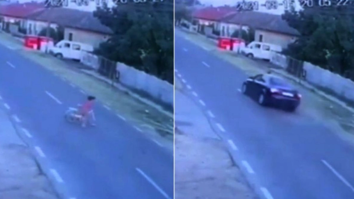 Impact devastator în județul Dolj. O fetiță cu bicicleta a murit pe loc, după ce a fost aruncată la zeci de metri distanță de un autoturism. Șoferul a fugit de la fața locului - VIDEO