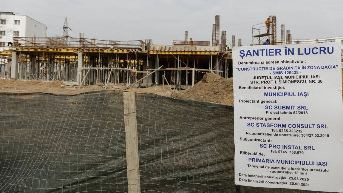 Restricții de circulație până la finalul lunii august 2021 în cartierul Dacia! Lucrări la o nouă grădiniță în municipiul Iași