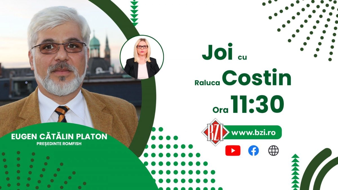 LIVE VIDEO - Fermele piscicole sunt tot mai populare în România. De ce vor antreprenorii să investească într-astfel de afacere? Discuţie cu Eugen Cătălin Platon, președinte ROMFISH, numai la BZI LIVE! - FOTO