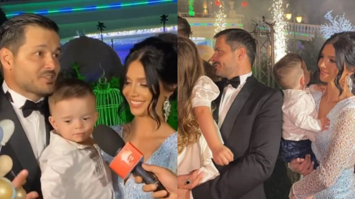 Liviu Vârciu, un tătic la înălțime. De ce nu a fost prezentă Carmina la botezul fratelui ei