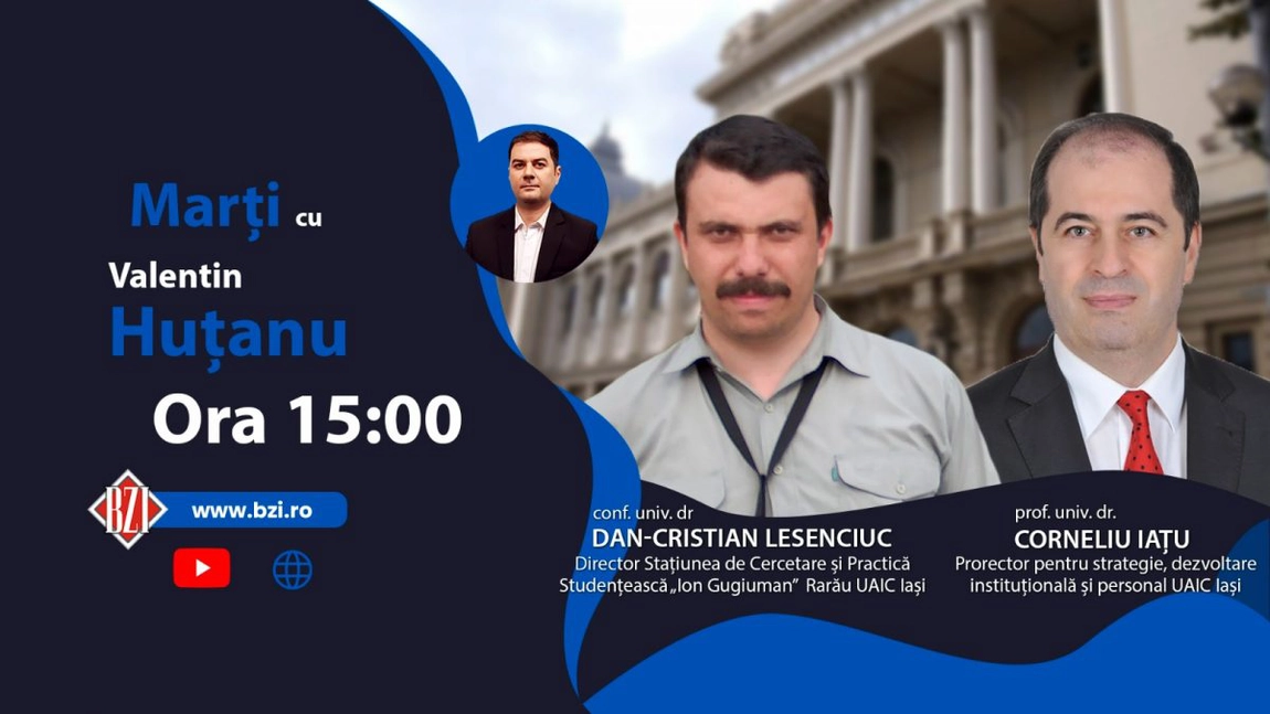 LIVE VIDEO - În Studioul BZI LIVE vor veni conf. univ. dr. Dan Cristian Lesenciuc, directorul Staţiunii de Cercetare Ştiinţifică şi practica studenţeasca 