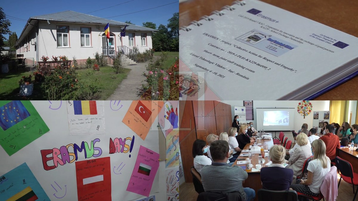Proiect european Erasmus+ la Liceul Tehnologic Vlădeni, din județul Iași. Acesta implică instituții școlare sau organizații din mai multe țări europene și are drept scop prevenirea și combaterea fenomenului de bullying / hărțuire în mediul școlar și în cel virtual - GALERIE FOTO / VIDEO
